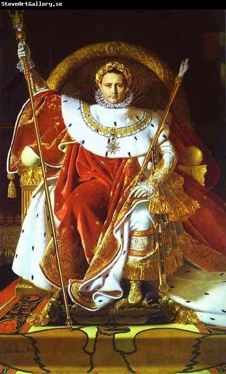 Jean Auguste Dominique Ingres Portrait of Napoleon on the Imperial Throne